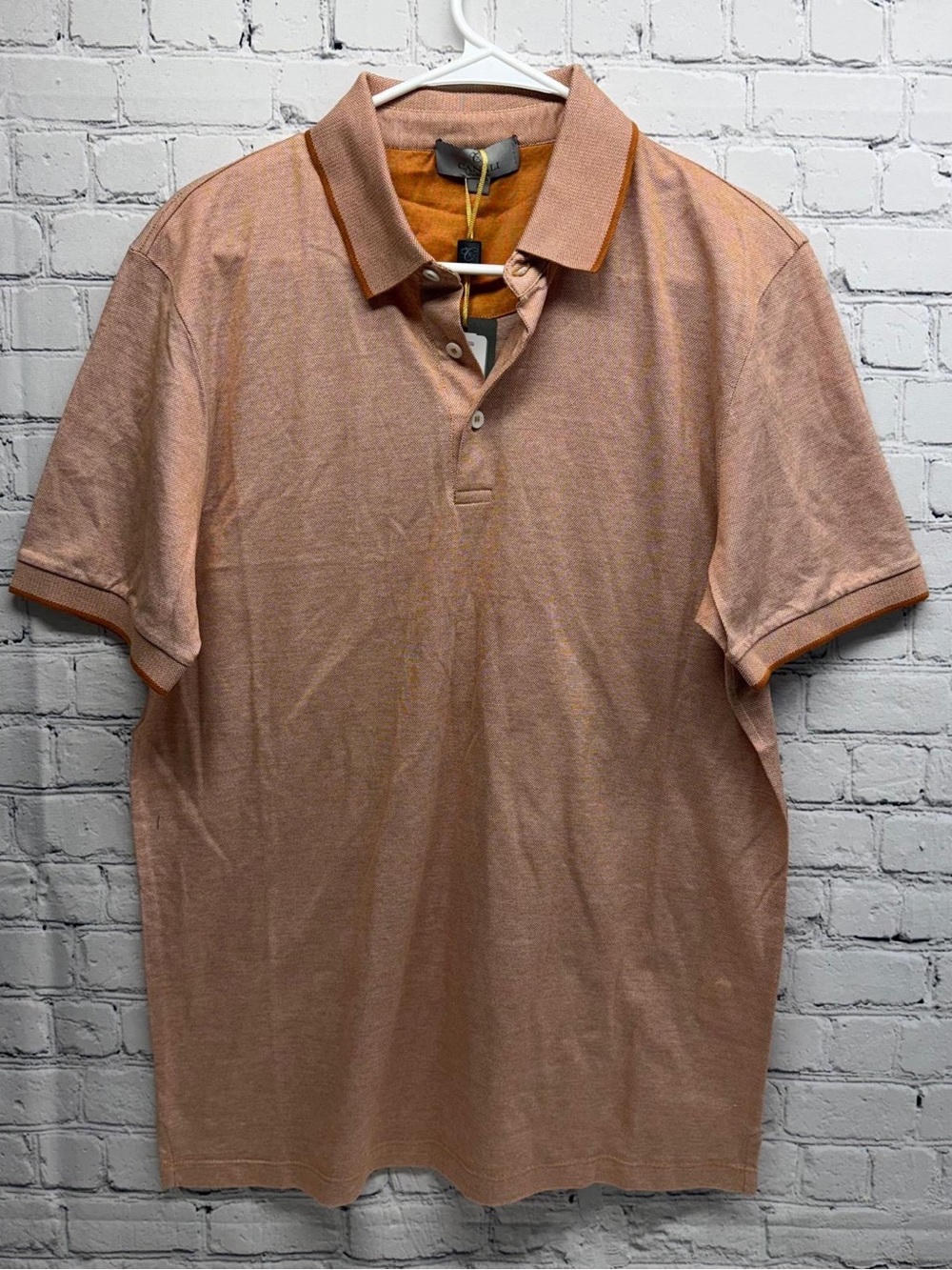 Canali Peach-Orange Polo Shirt size 50 NWT